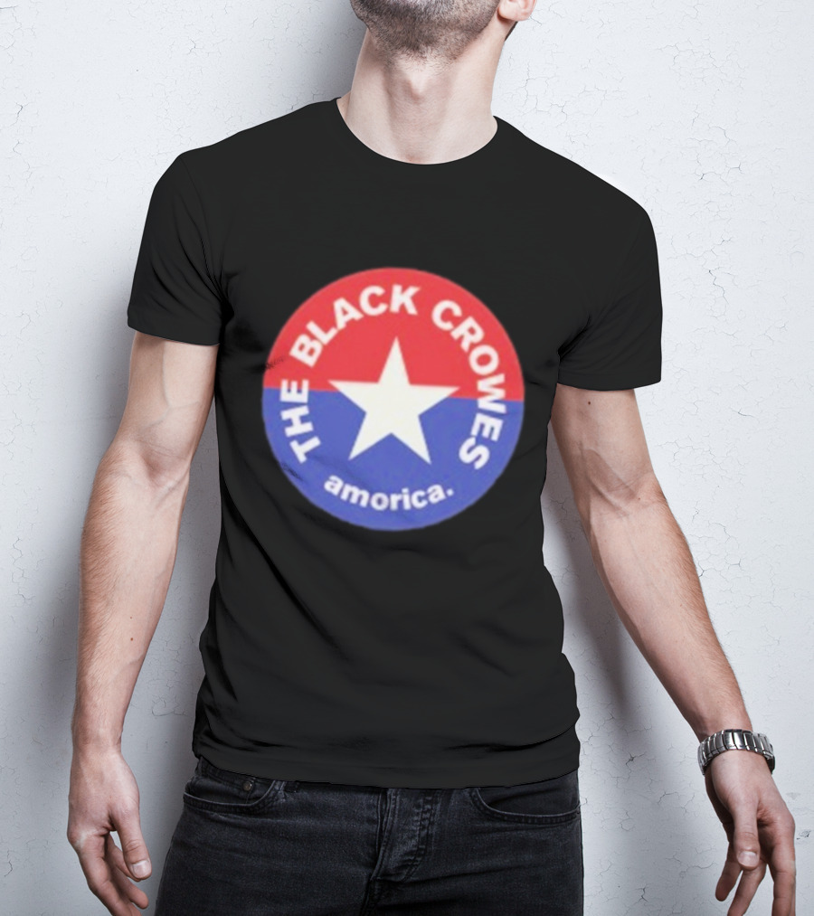 The Black Crowes Amorica Star Circle Emblem T-Shirt