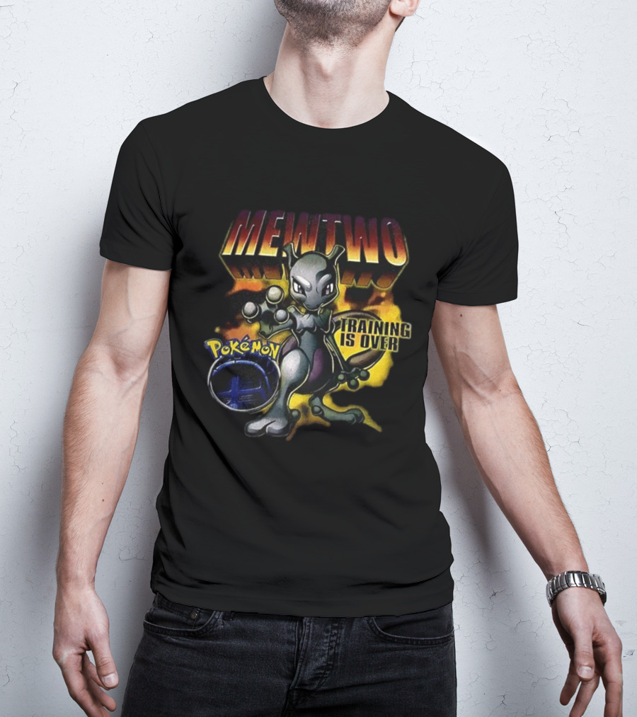 Pokémon Mewtwo Training Is Over Iconic Battle Style T-Shirt