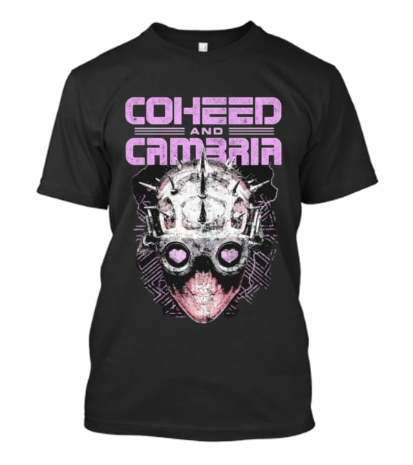 Coheed And Cambria Spiked Mask Heart Eyes T-Shirt