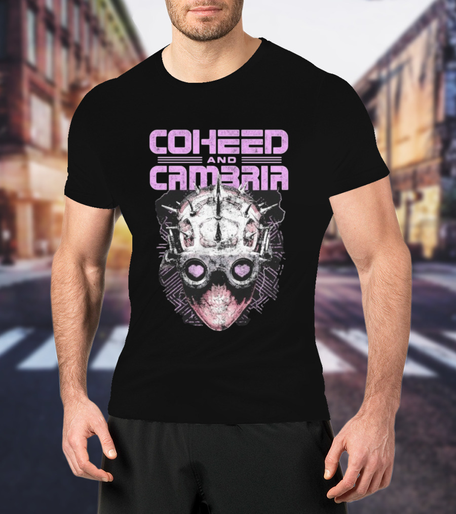 Coheed And Cambria Spiked Mask Heart Eyes T-Shirt