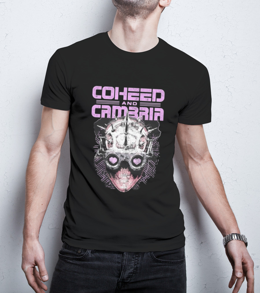 Coheed And Cambria Spiked Mask Heart Eyes T-Shirt