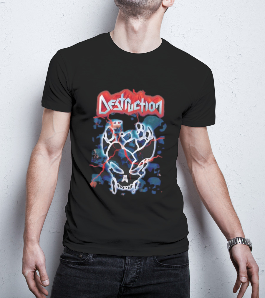 Destruction Band 40 Years Anniversary Skull Artwork T-Shirt