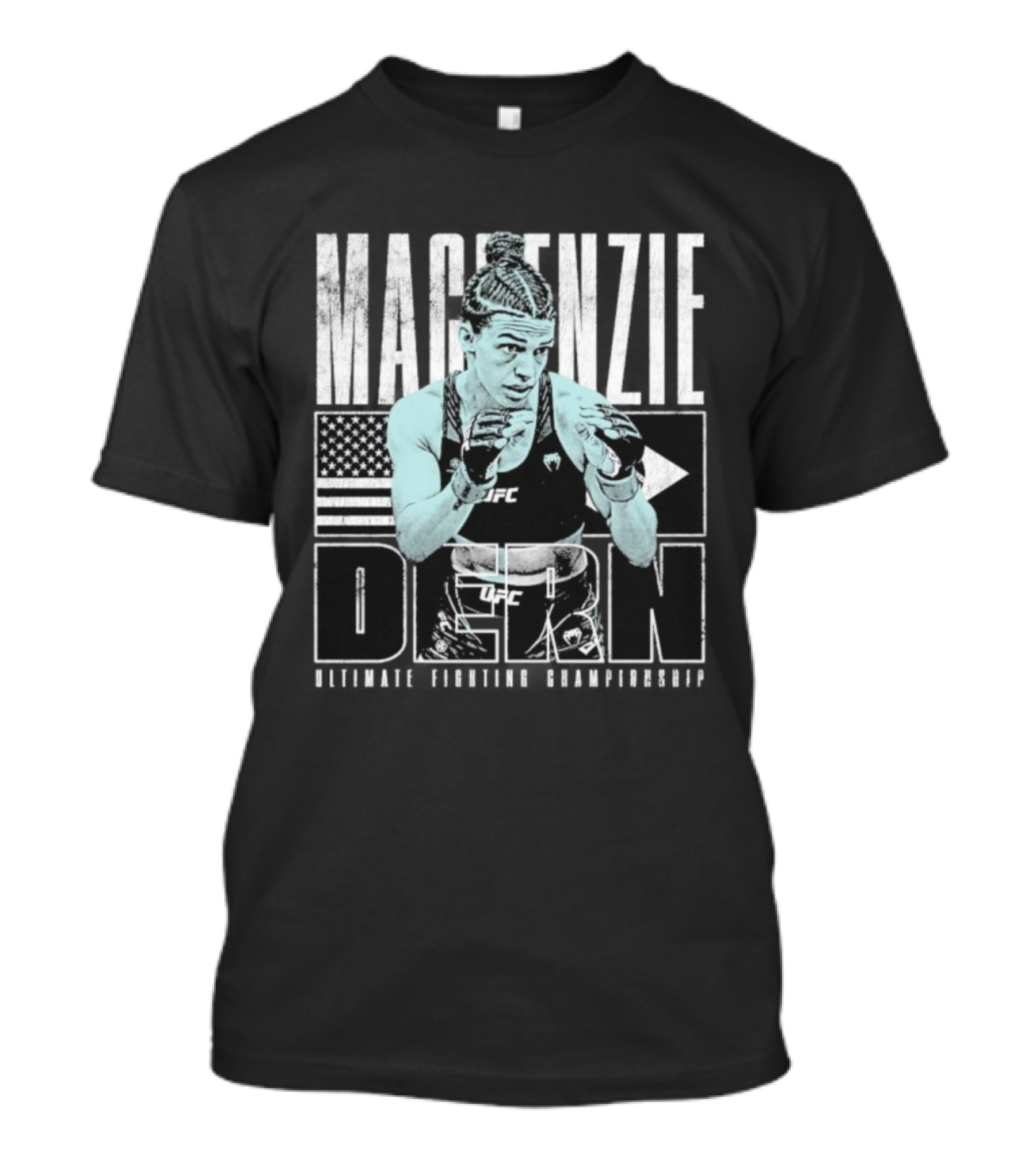 Mackenzie Dern UFC Fighter American Flag MMA Champion T-Shirt