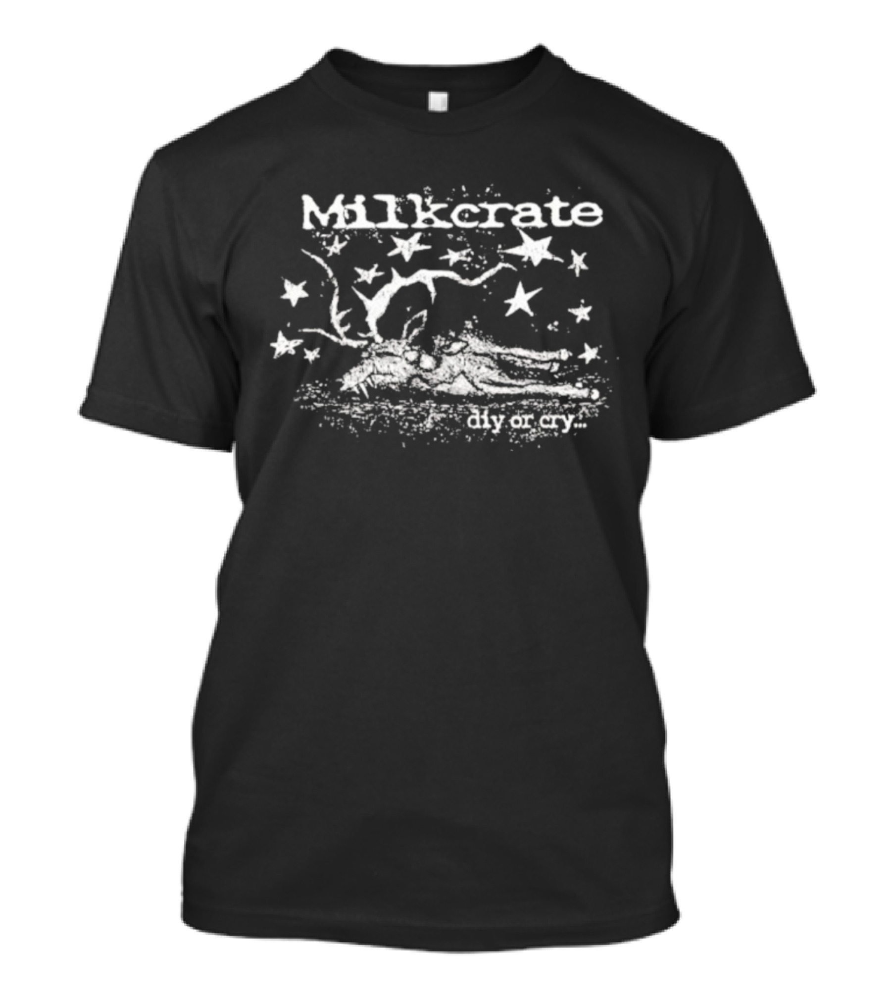 Milkcrate Space Woodland Scene With Stars Diy Or Cry T-Shirt