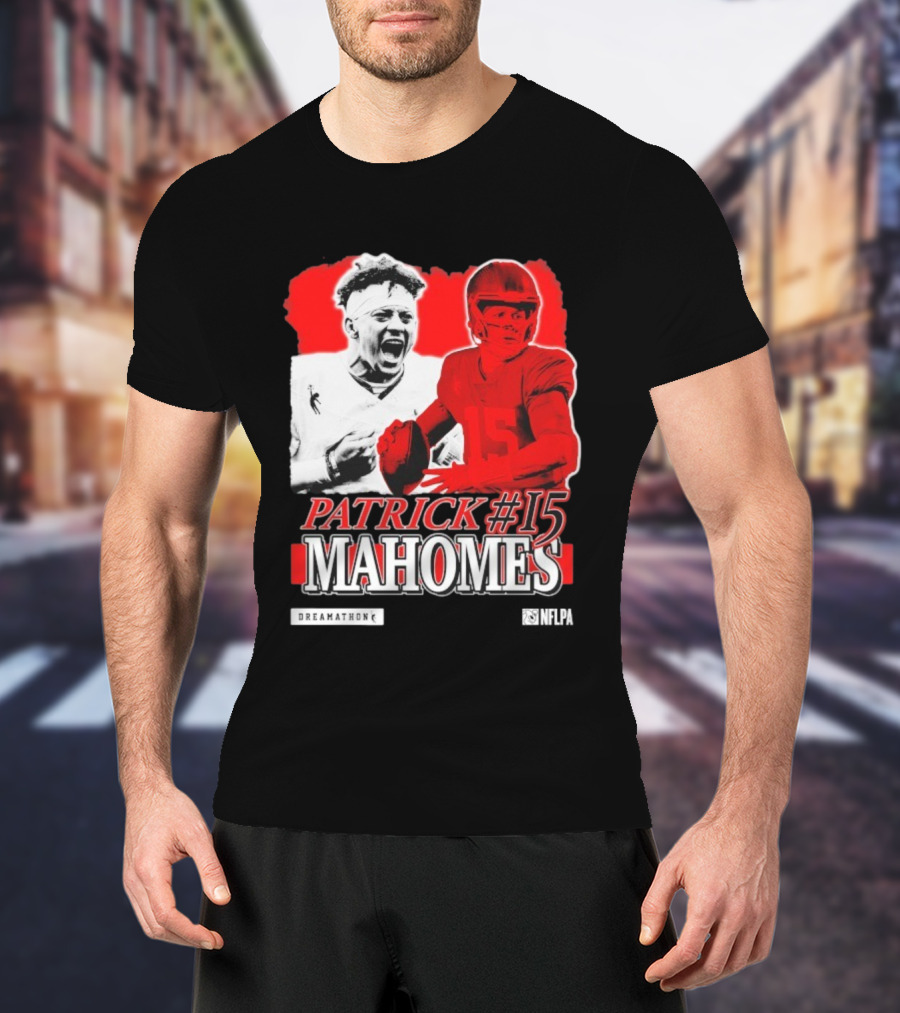 Patrick Mahomes #15 Dreamathon Red Football Legend T-Shirt