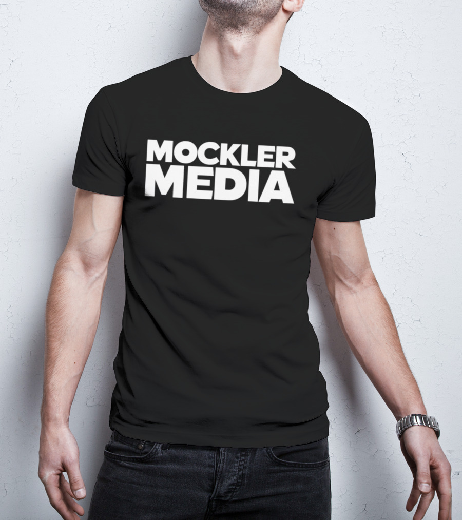 Mockler Media Brand Identity Vertical Text T-Shirt