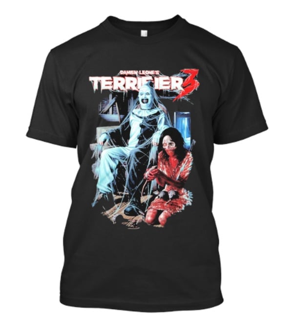 Damien Leone's Terrifier 3 Halloween Horror Scene T-Shirt