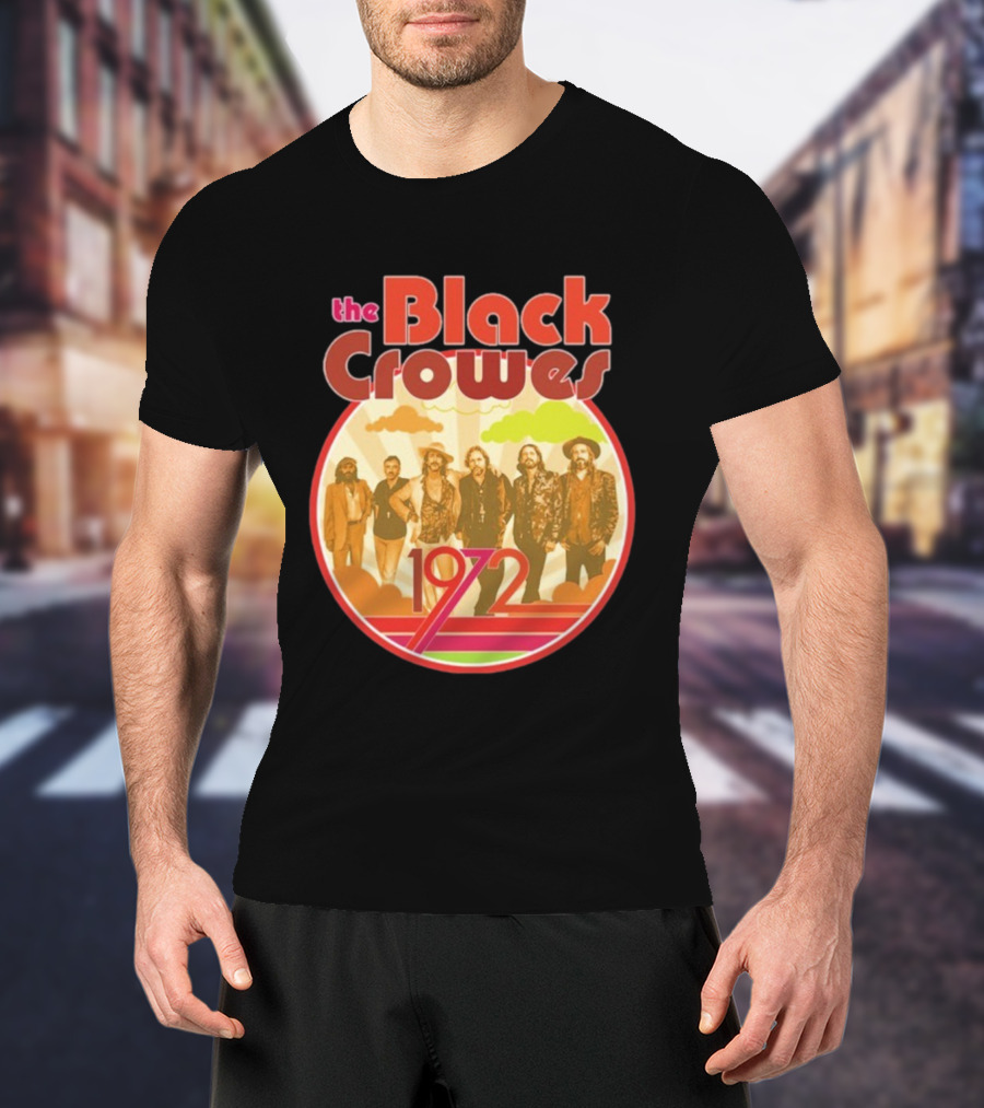The Black Crowes Retro 1972 Band Photo T-Shirt