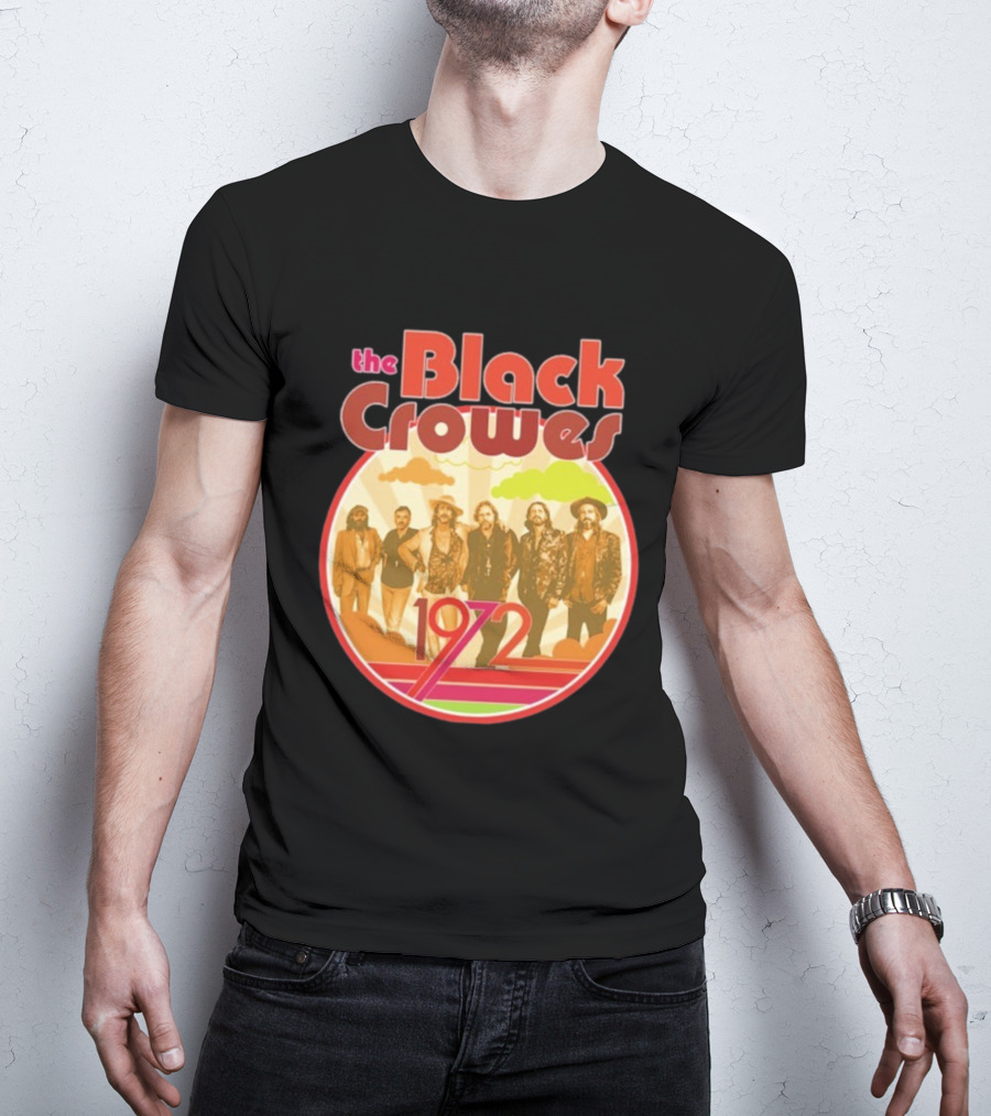 The Black Crowes Retro 1972 Band Photo T-Shirt