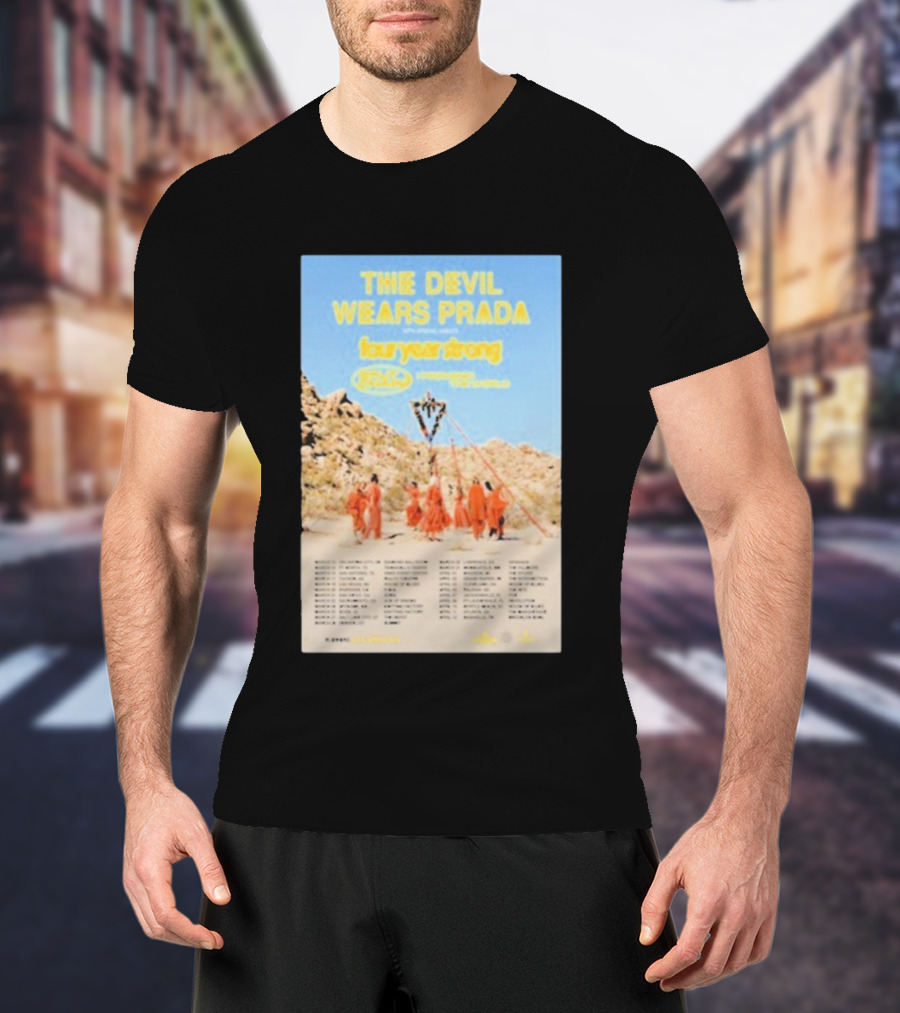 The Devil Wears Prada Four Year Strong 2024 Tour With Microwave And Loathe T-Shirt