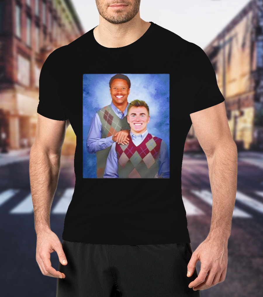 Bo Nix Courtland Sutton Step Brothers Style Denver Broncos Player Duo T-Shirt