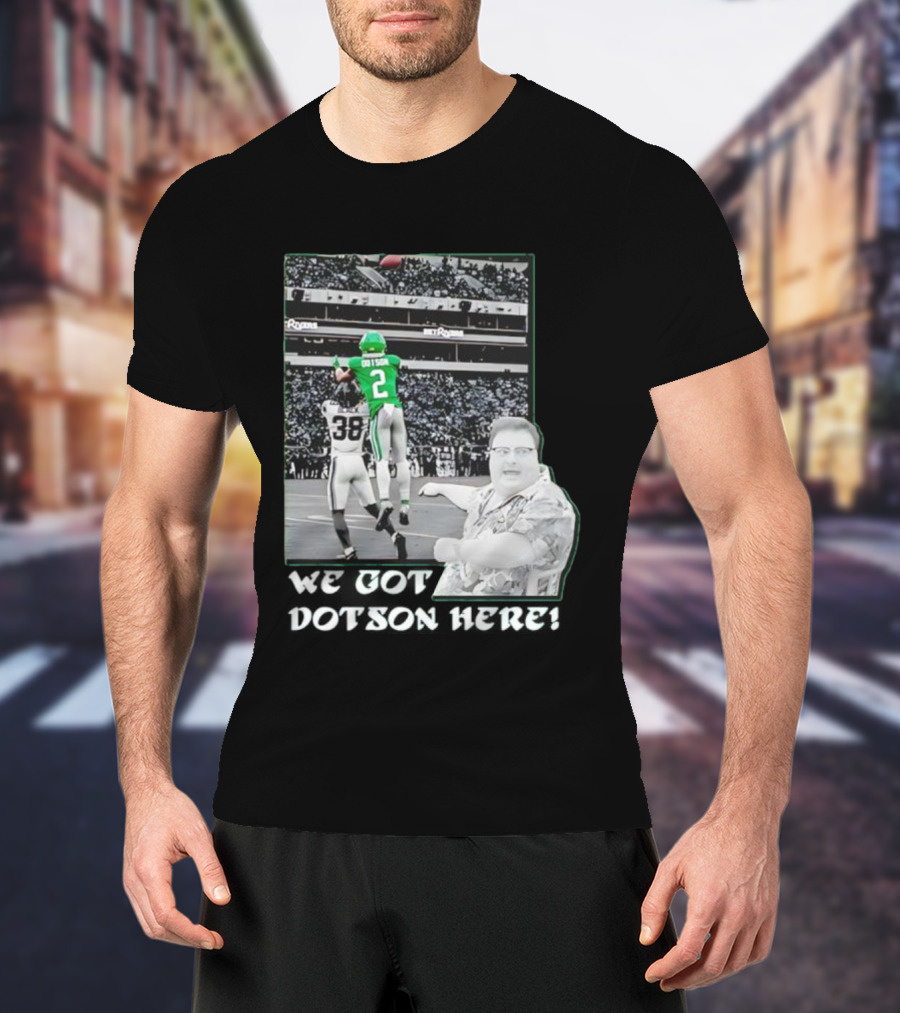 Eagles Champions 2025 Dotson Action Highlight T-Shirt