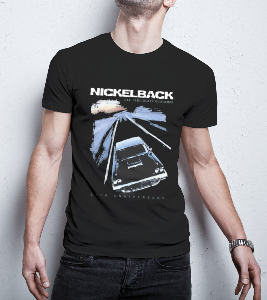 Nickelback All The Right Reasons 20th Anniversary Vintage Car Cover T-Shirt