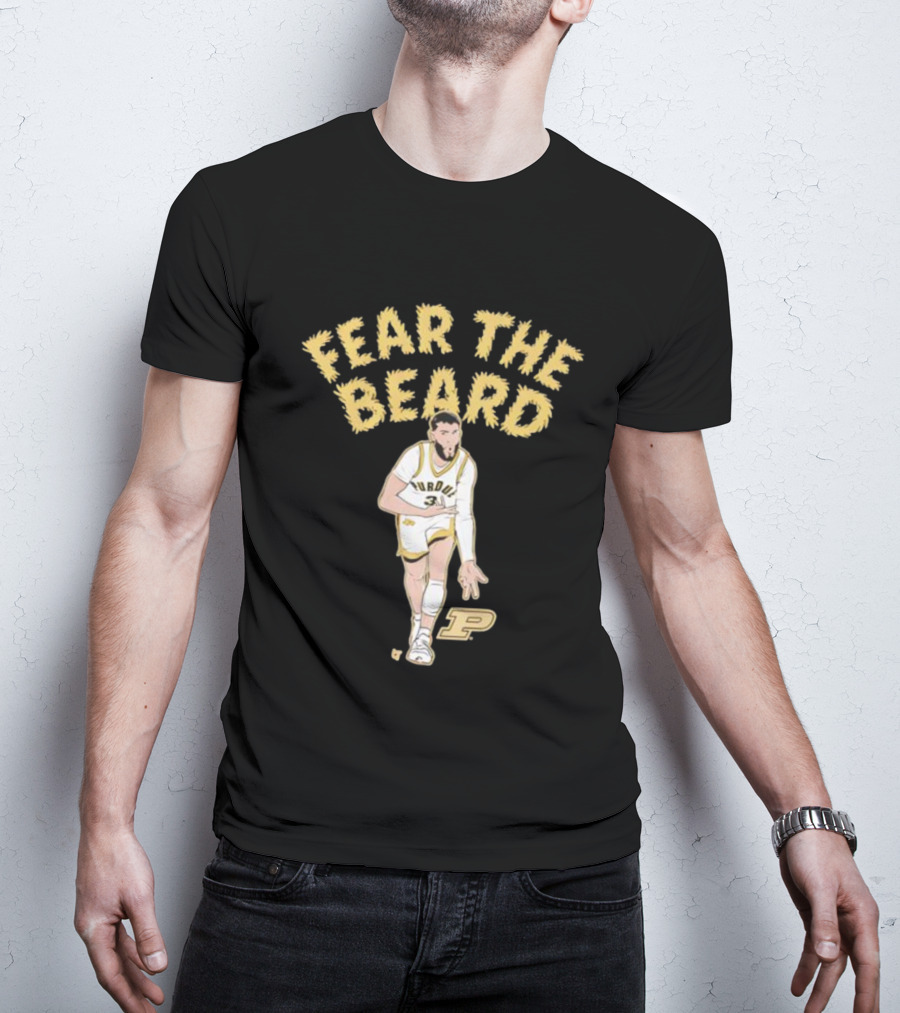 Purdue Basketball Fear The Beard Braden Smith Number 3 T-Shirt