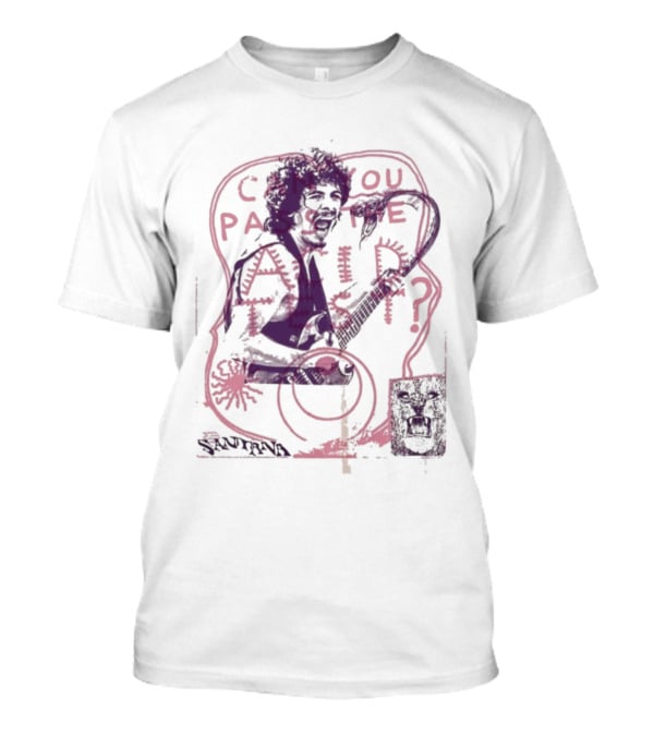 Carlos Santana Soul Sacrifice Can You Pass The Acid Test Psychedelic Art T-Shirt