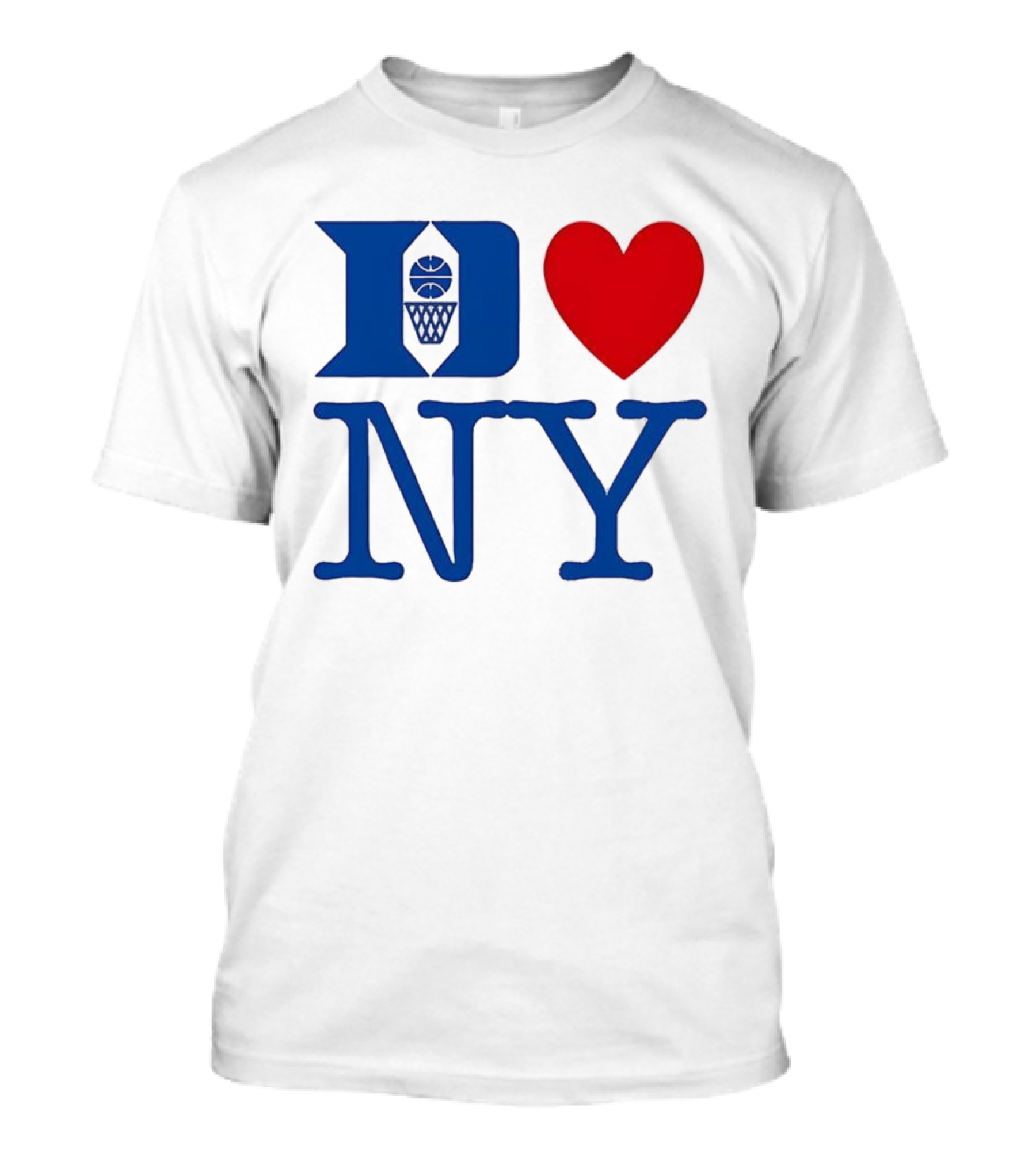 Duke Heart NY Basketball Symbol T-Shirt