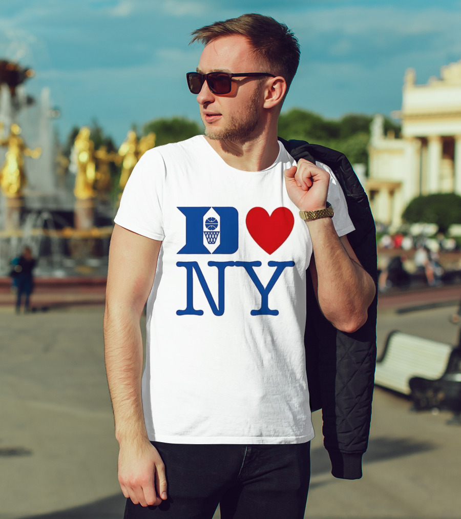 Duke Heart NY Basketball Symbol T-Shirt
