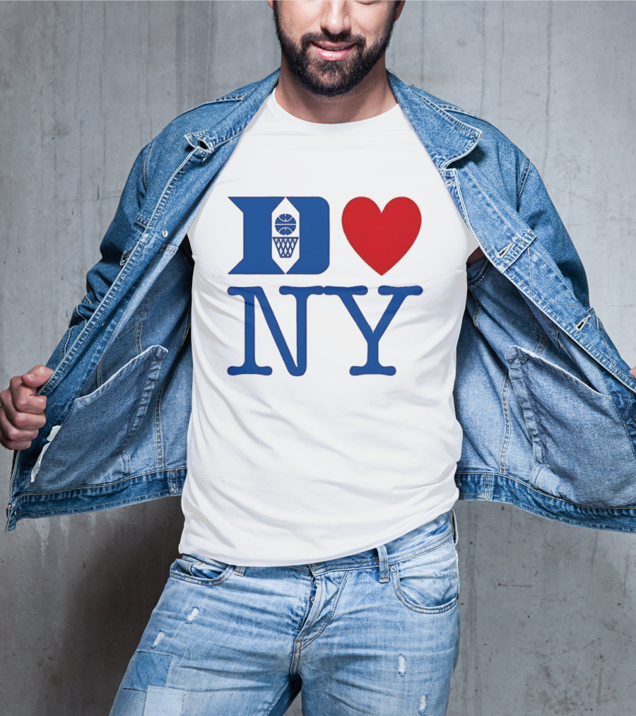 Duke Heart NY Basketball Symbol T-Shirt