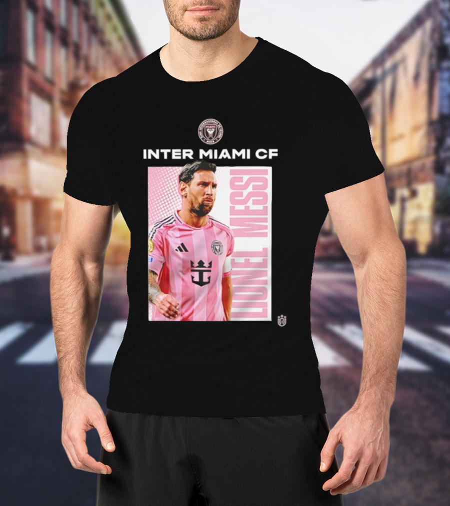 Inter Miami CF Lionel Messi Pink Jersey Program T-Shirt