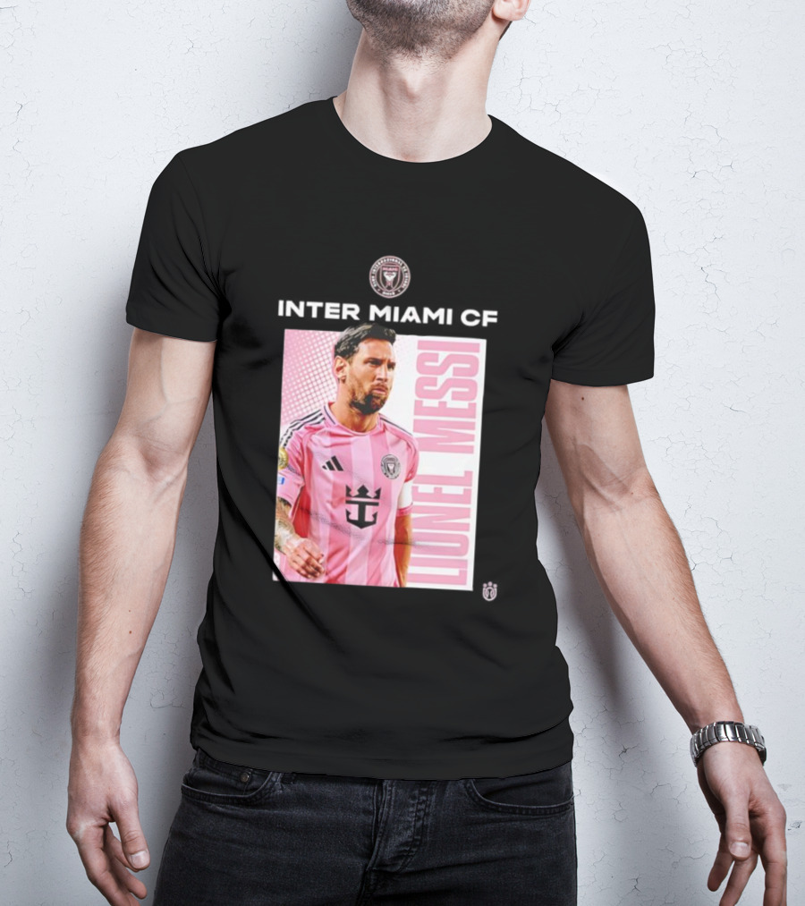 Inter Miami CF Lionel Messi Pink Jersey Program T-Shirt