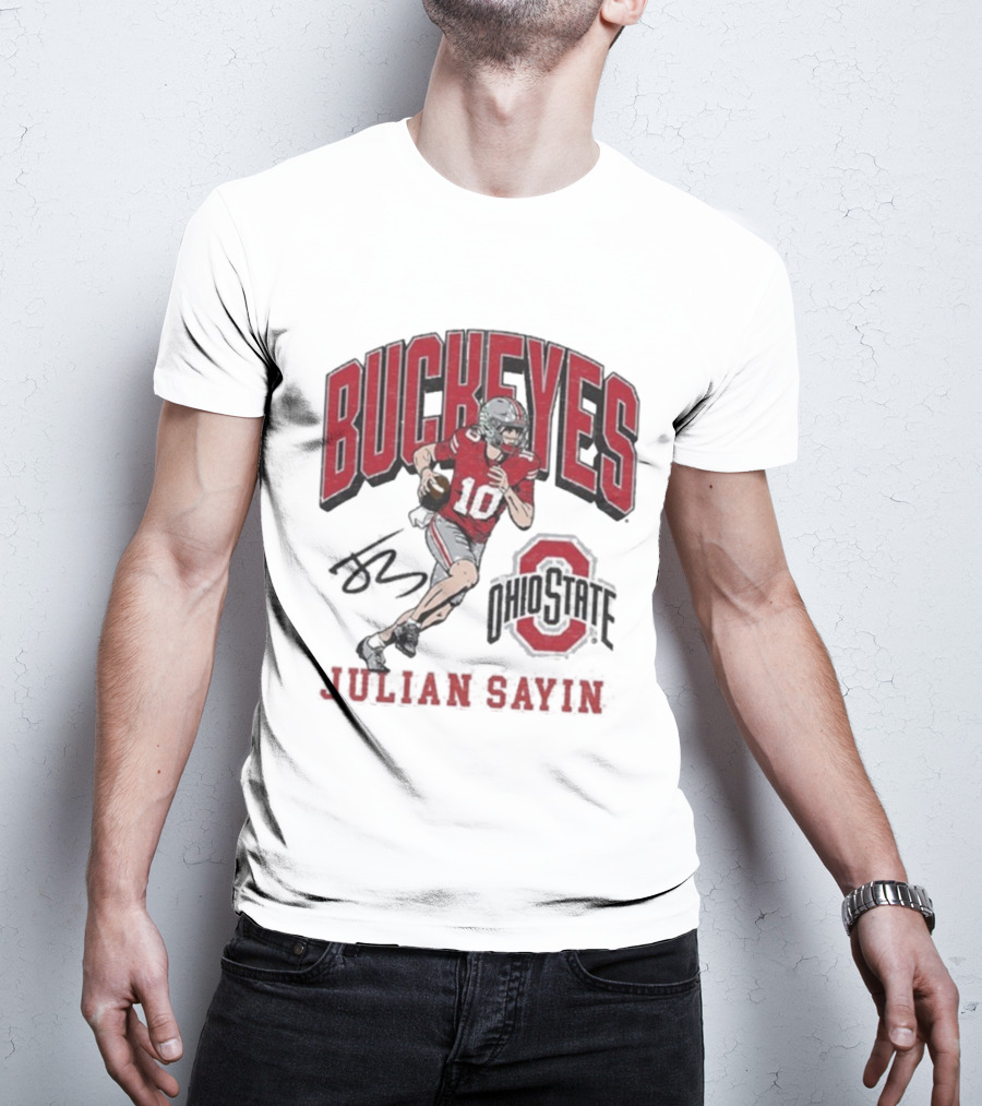 Ohio State Buckeyes Julian Sayin Where I’m From #10 Signature T-Shirt
