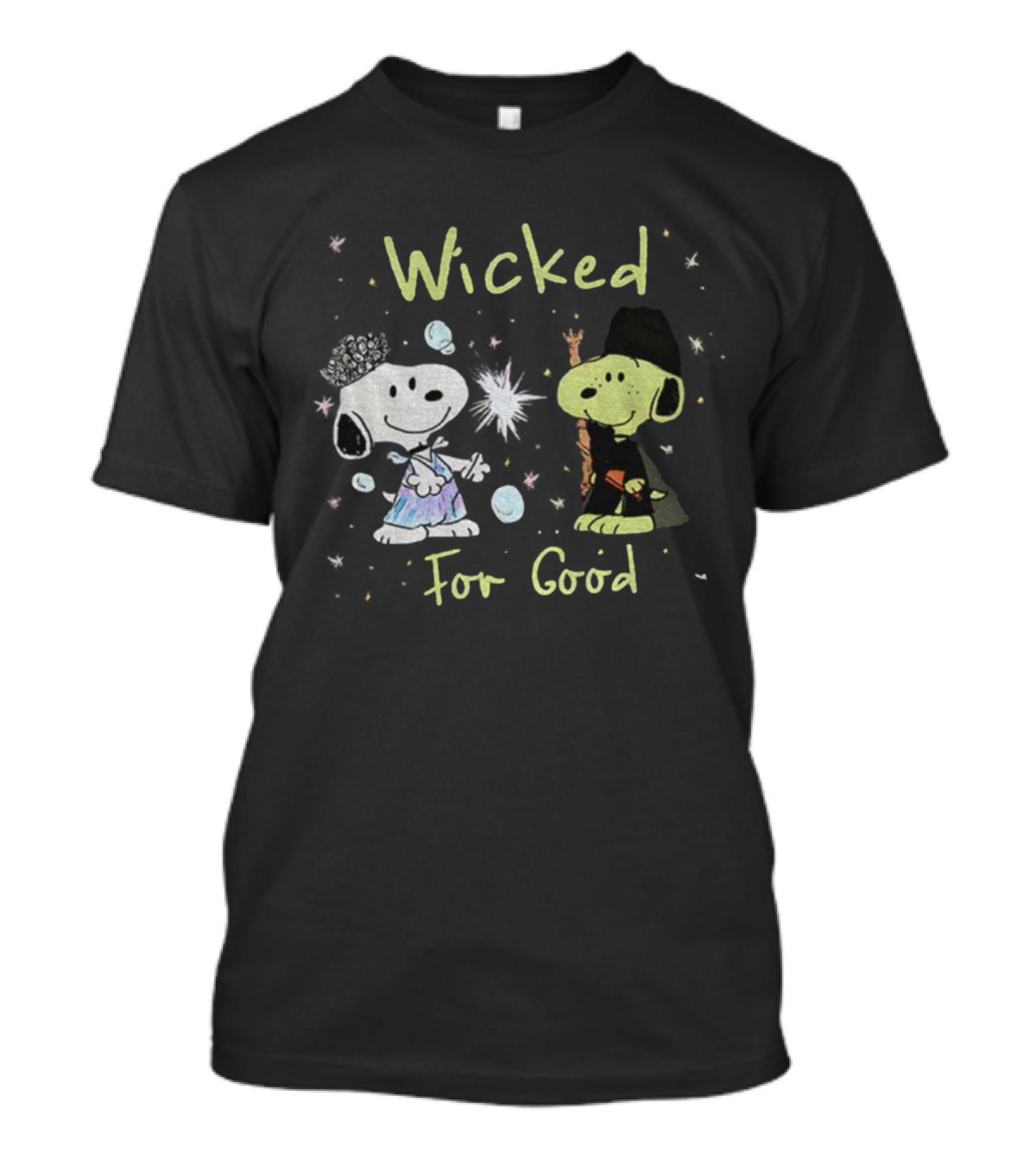 Snoopy Wicked Wicked For Good Peanuts Halloween Costume Theme T-Shirt