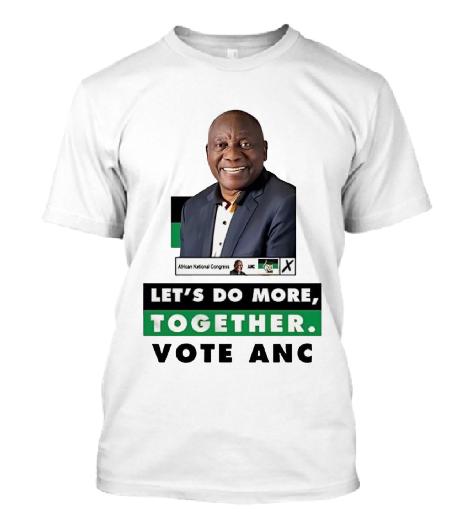 African National Congress Let's Do More Together Vote ANC T-Shirt
