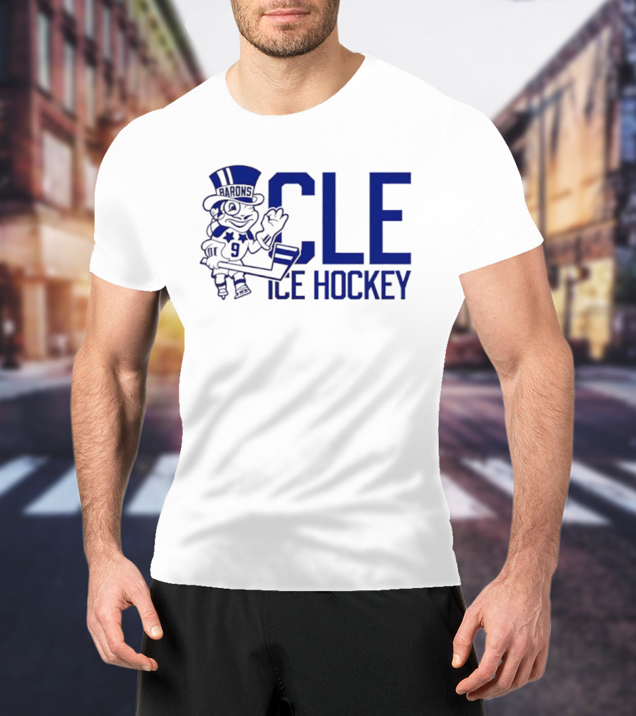 CLE Ice Hockey Top Hat Mascot 9 T-Shirt