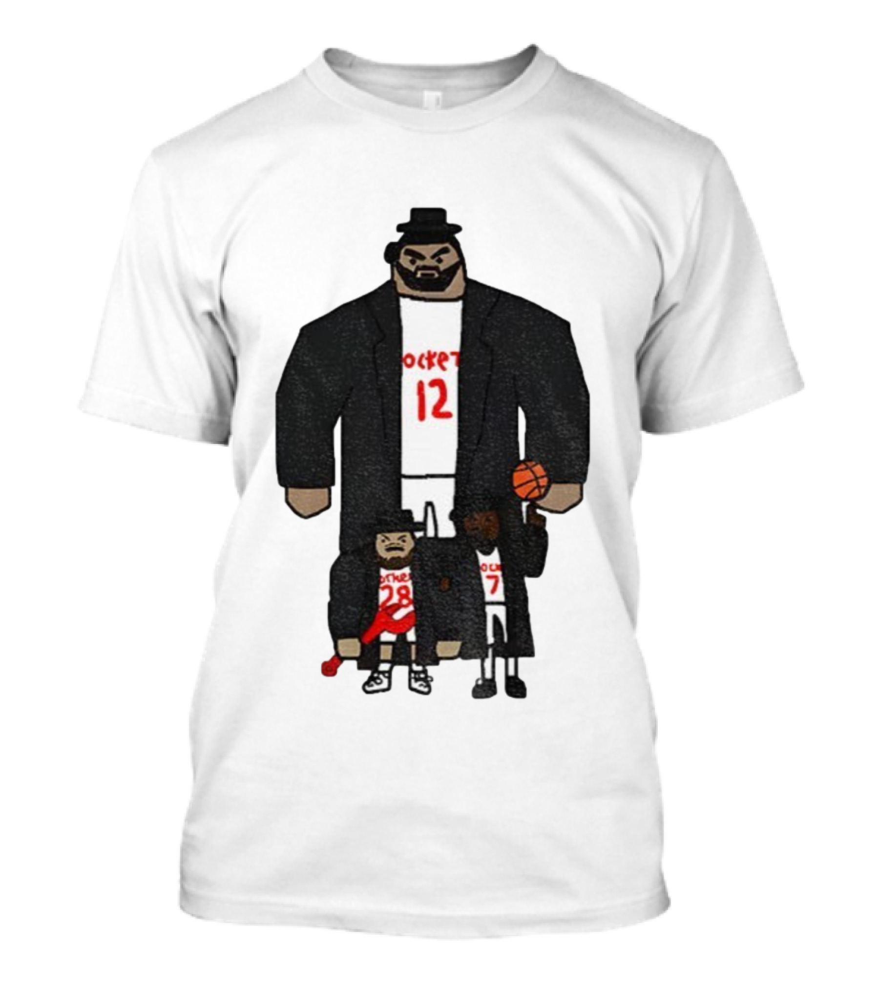 Steven Adams Alperen Şengün Kevin Durant Rockets 12 28 7 NBA Basketball T-Shirt
