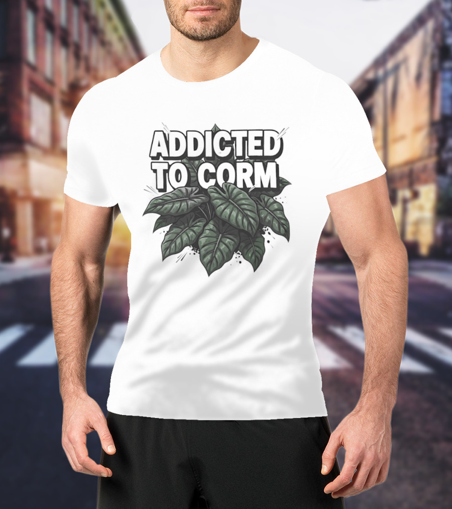 Addicted To Corm Jungle Leaves Aesthetic T-Shirt