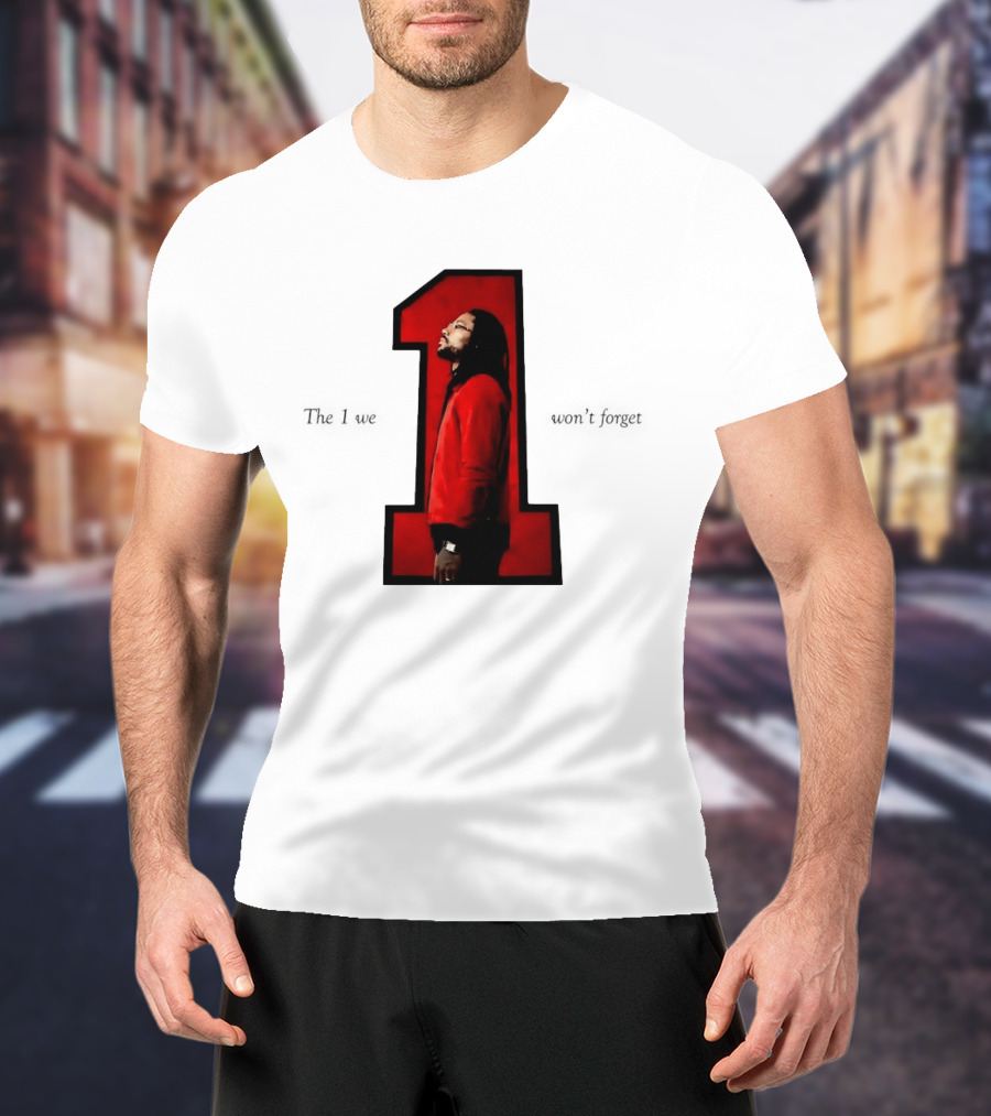 Derrick Rose The 1 We Won't Forget Iconic Red Jacket Legend T-Shirt