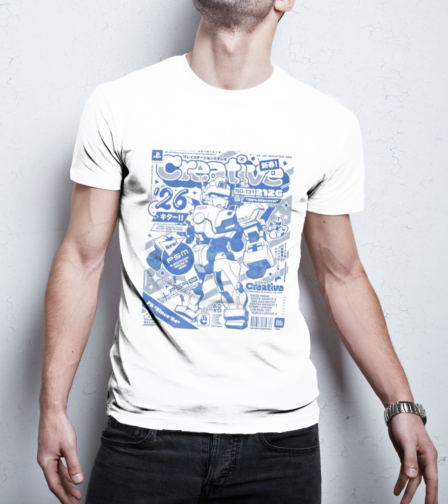 PlayStation Creative Mecha Comic PSM Since 94 Volume 26 T-Shirt