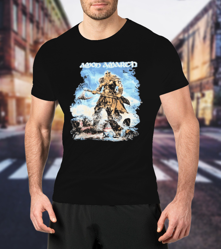 Amon Amarth Jomsviking Warrior With Axe T-Shirt