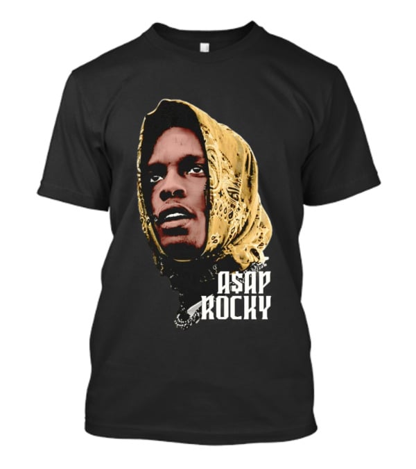 ASAP Rocky Headscarf Style Bandana Fashion Trend T-Shirt