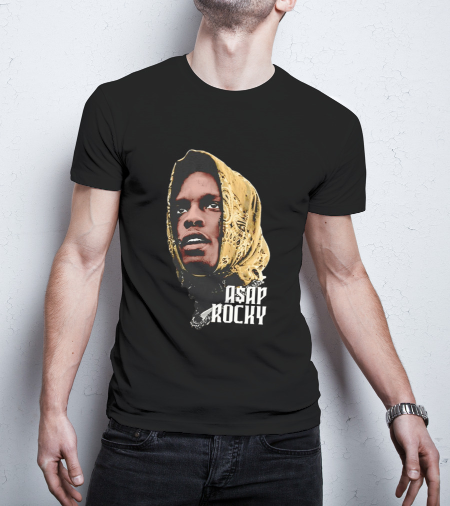 ASAP Rocky Headscarf Style Bandana Fashion Trend T-Shirt