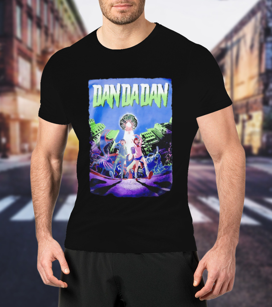 Dan Da Dan Momo Ayase Ken Takakura Manga Characters Urban Adventure T-Shirt