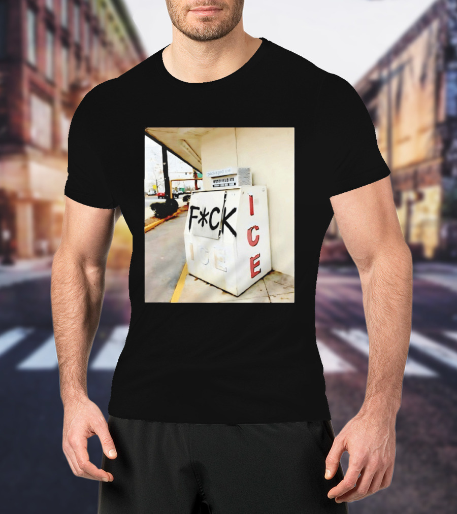 F*ck ICE Abolish ICE Message On Ice Bin T-Shirt