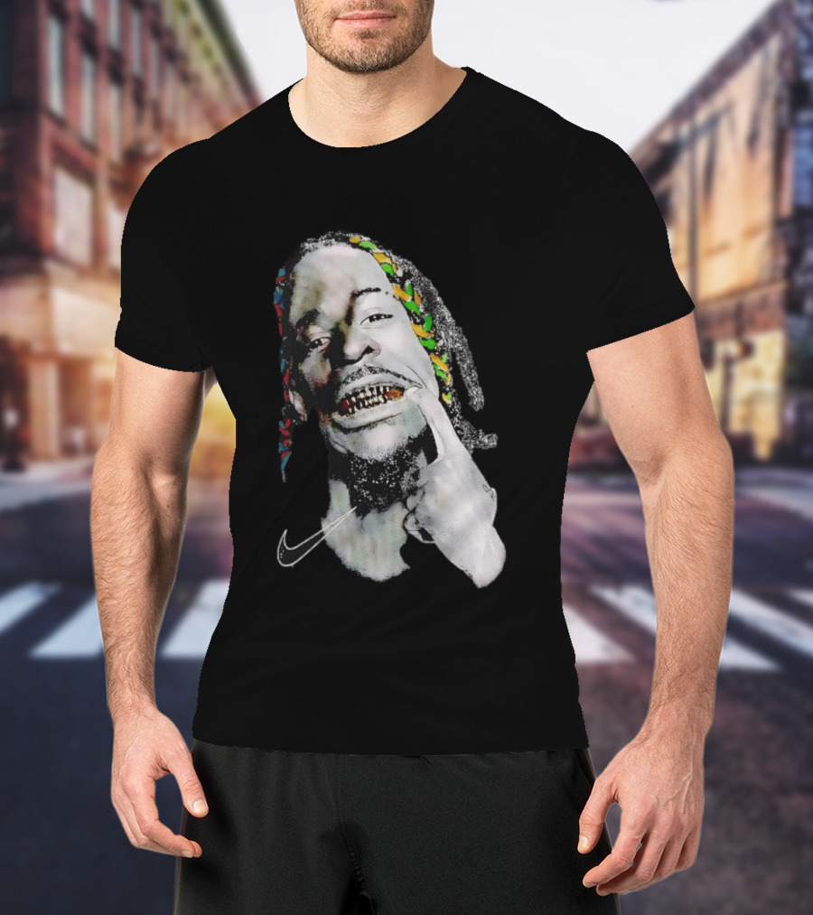 Ja Morant Max90 Nike Iconic Grills And Colorful Braids T-Shirt