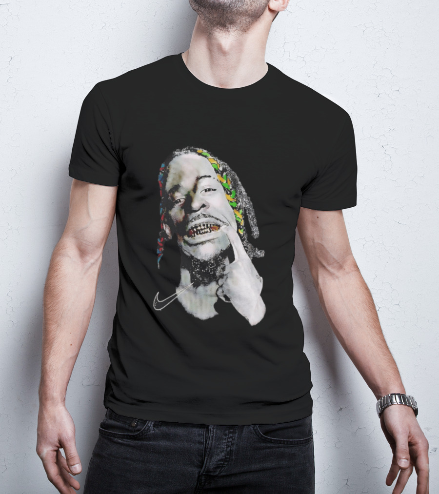 Ja Morant Max90 Nike Iconic Grills And Colorful Braids T-Shirt