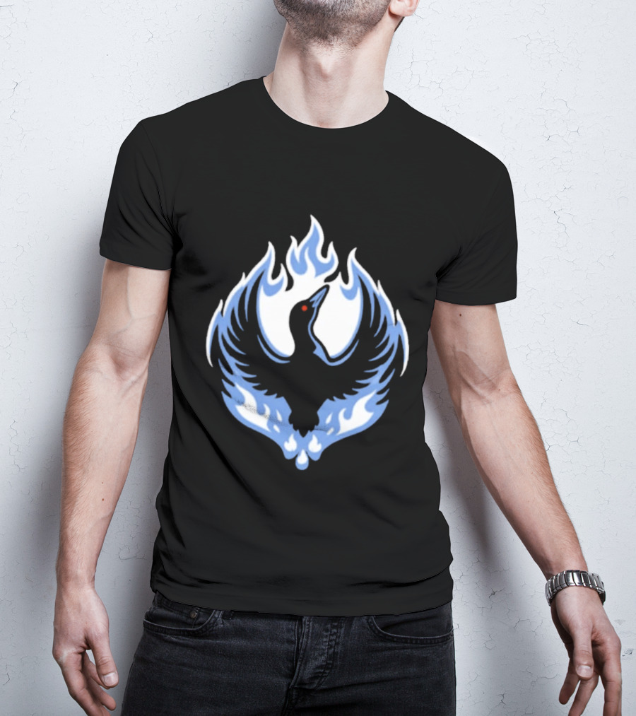 Minnesota Rebel Loon Blue Firebird T-Shirt
