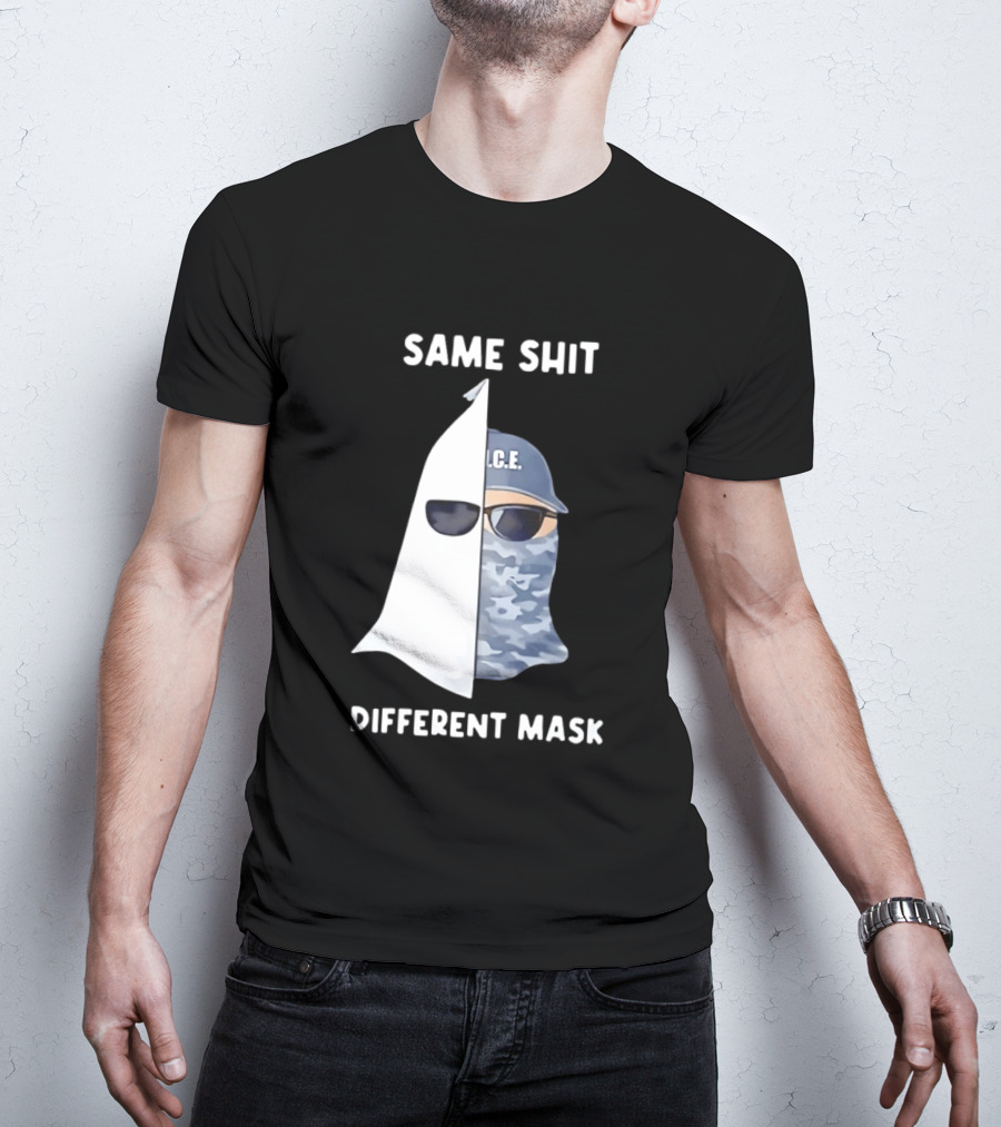 Same Shit Different Mask ICE KKK Commentary T-Shirt