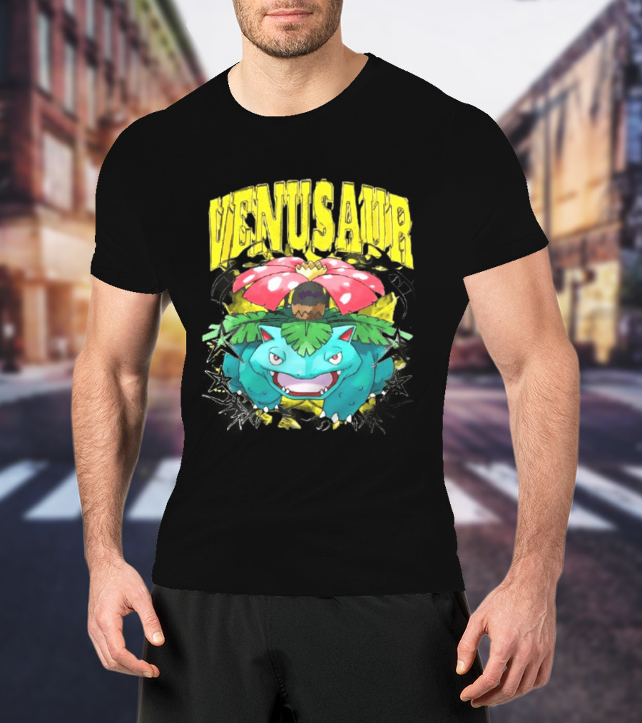 Venusaur Grass Poison Type Pokemon Anime T-Shirt