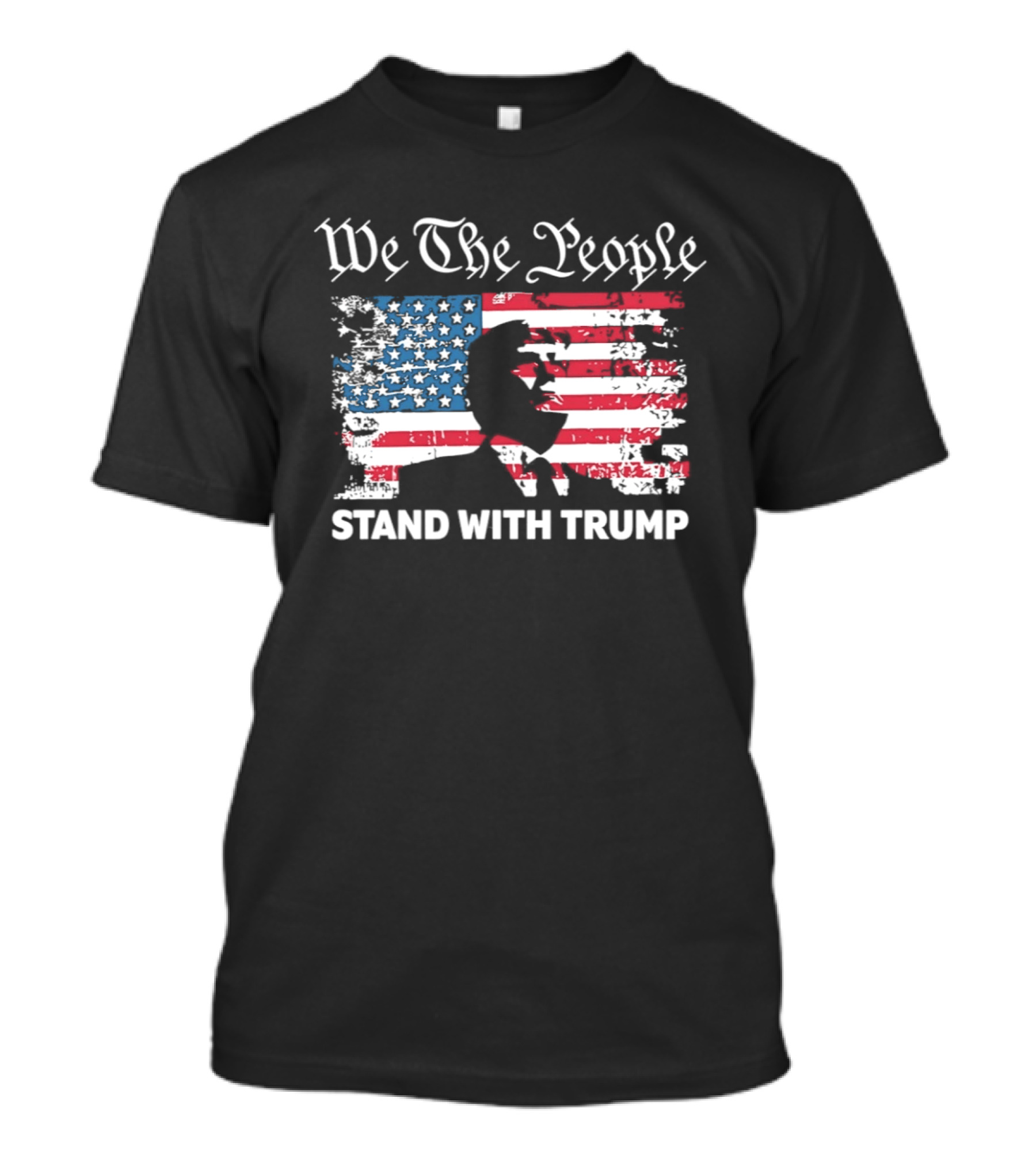 We The People Stand With Trump American Flag T-Shirt