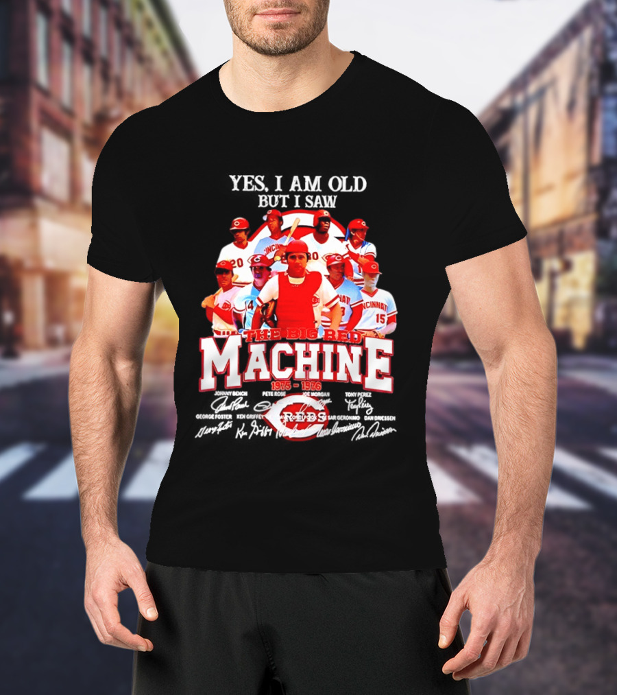Cincinnati Reds Legendary Players The Big Red Machine 1975 To 1976 T-Shirt