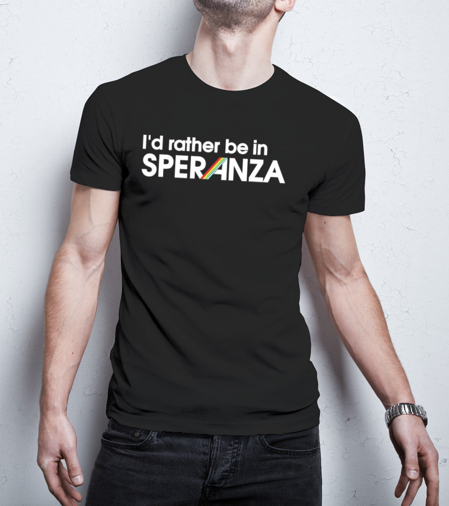I'd Rather Be In Speranza With ARC Raiders Rainbow T-Shirt
