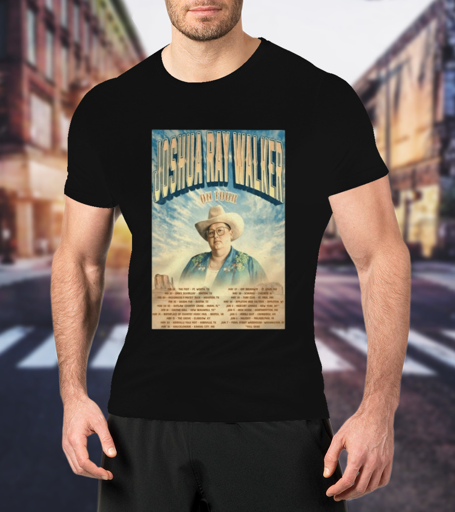 Joshua Ray Walker 2026 Tour Dates Off Broadway St. Louis Mystic Boise Mercury Lounge Tulsa T-Shirt