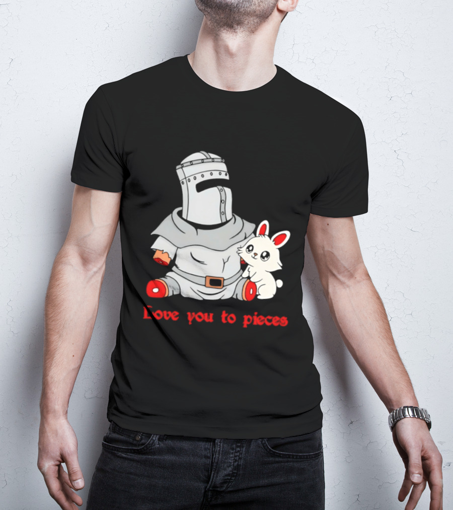 Knight With Amputated Limbs And Bunny Love You To Pieces T-Shirt