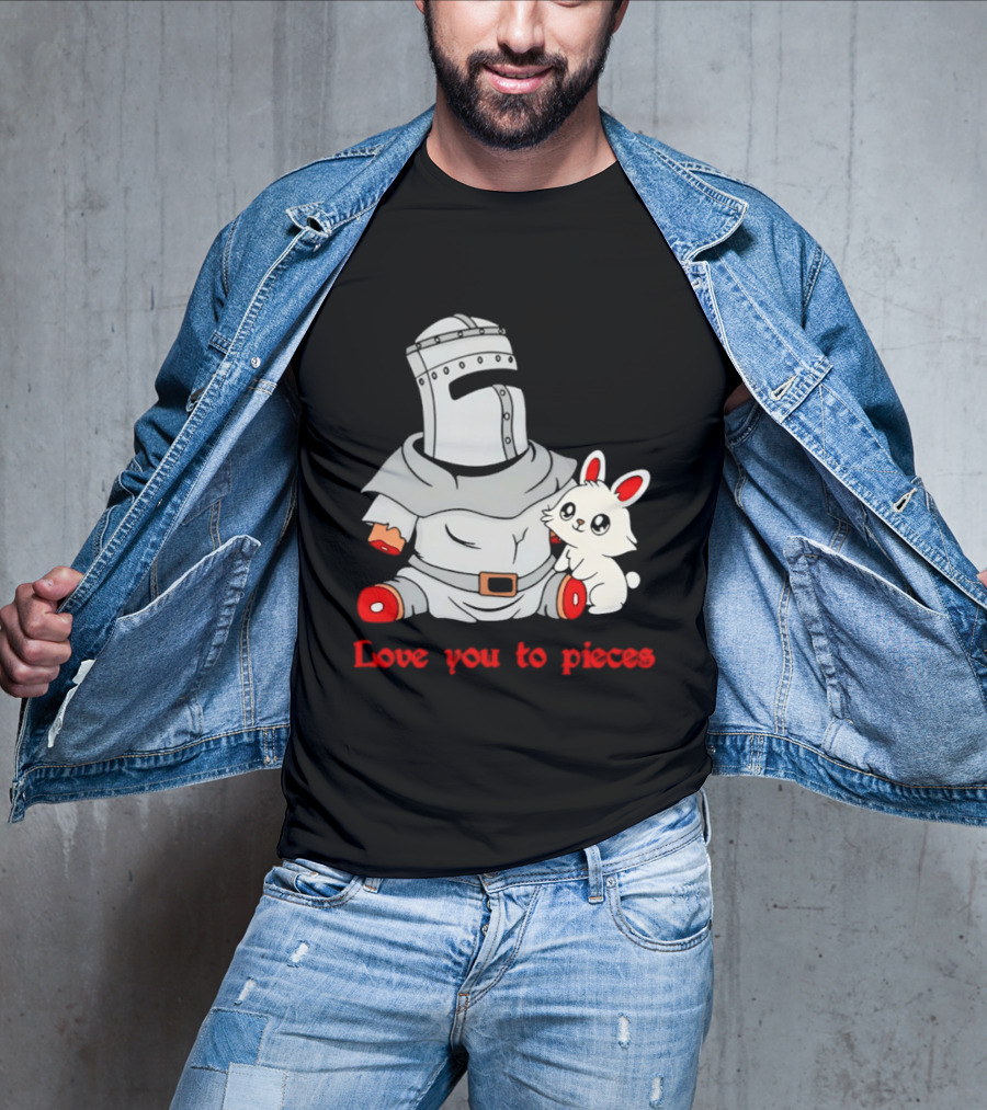 Knight With Amputated Limbs And Bunny Love You To Pieces T-Shirt