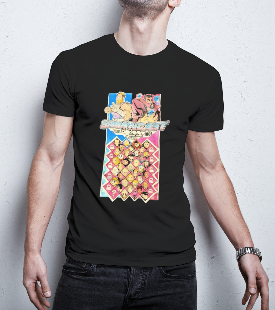 Spawncast Episode 100 Many Games Characters Edition T-Shirt