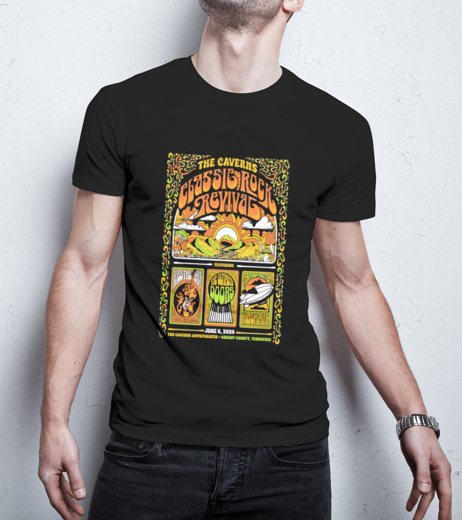 Classic Rock Revival June 6 2026 The Caverns Grundy County TN T-Shirt